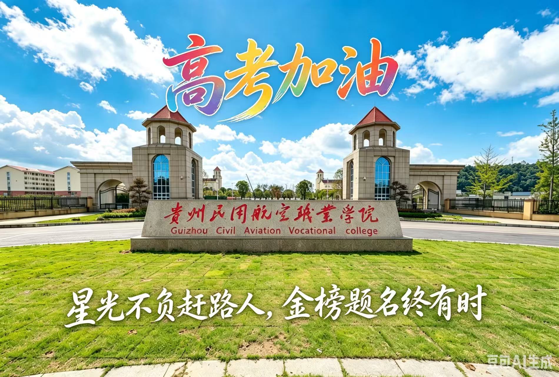高考加油｜贵州民用航空职业学院为全体考生护航！以梦为翼，逐梦蓝天！